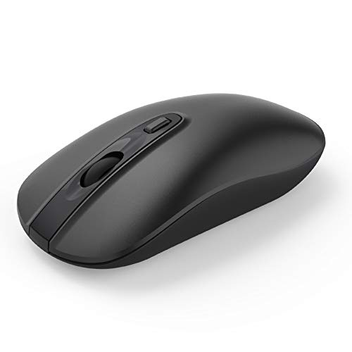 cimetech Mouse Wireless, Mouse Silenzioso Portatile Ottico Senza Fili 2.4G con Ricevitore Nano, Compatibile con Windows 10/8/7/XP/Vista, per Business e Casa (Batteria, Nero)