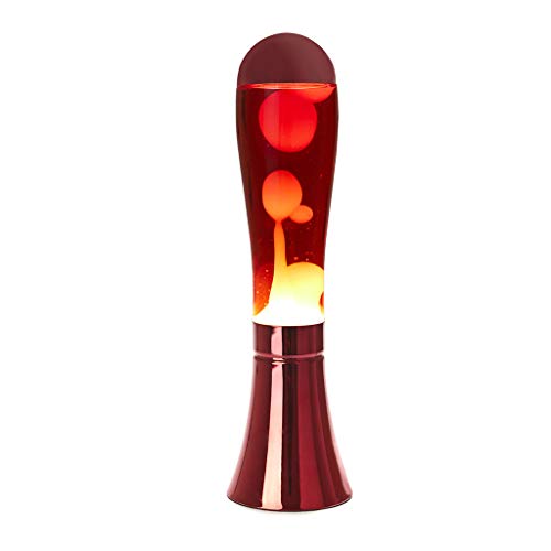 Balvi Lampada Lava Magma Colore Rosso Lampada Lava Originale e Divertente Elemento Decorativo Moderno