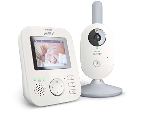 Philips Avent SCD833/01 Baby Monitor con Video Digitale, Schermo 2.7', Bianco/Grigio