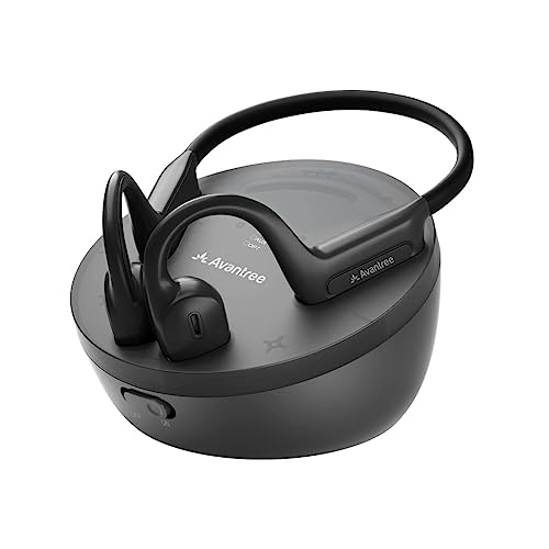 Avantree Medley Air - Cuffie Wireless Open-ear per Guardare il Televisore con Base di Ricarica/Trasmettitore Bluetooth per TV, Soundbar, Dialoghi Chiari, Senti Ciò che ti Circonda, Senza Fili
