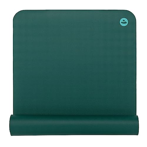 Bodhi Eco Pro XL - Tappetino da yoga in gomma naturale al 100%, extra lungo, estremamente antiscivolo, ecologico e professionale, ideale per yoga e pilates, 200 x 60 x 0,4 cm, colore: Verde