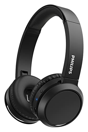 Philips H4205BK/00 Cuffie Bluetooth con Tasto Bass Boost, Bluetooth, 29 Ore di Riproduzione, Funzione Ricarica Rapida, Isolamento dai Rumori, Richiudibile, Nero