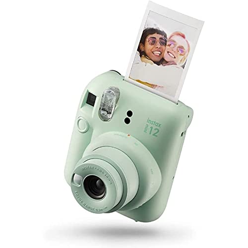 Fujifilm instax mini 12 Mint Green - Macchina Fotografica Istantanea, Specchietto Selfie e Modalità Close Up, Esposizione Automatica, Design Pop, Dimensioni Stampa 86 mm x 54 mm
