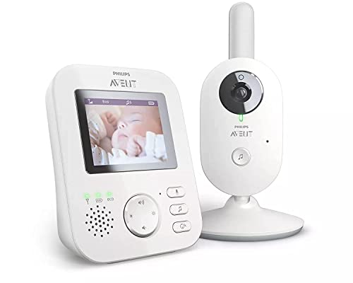 Philips Avent SCD833/01 Baby Monitor con Video Digitale, Schermo 2.7', Bianco/Grigio