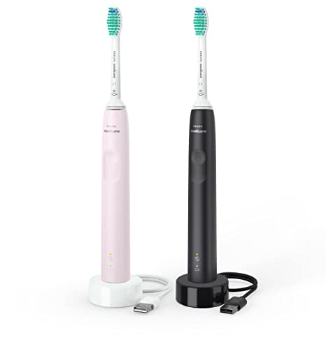 Philips Sonicare HX3675/15 Power Toothbrush SRS3100,PRM, S, Rosa e Nero, 1 Unità (Confezione da 1)