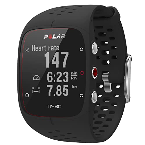 Polar M430 - Esclusiva Amazon - Orologio sportivo GPS per la corsa - Tracker cardiofrequenzimetro da polso, monitoraggio dell'attività e del sonno 24/7, avvisi con vibrazione taglia M