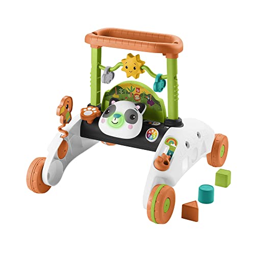 Fisher-Price - Primi Passi al Volante Baby Panda, giocattolo interattivo multilingue per neonati con contenuti di apprendimento Smart Stages, Giocattolo per Bambini 6-36 Mesi, HJY73