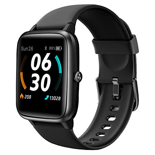 AKWLOVY Smartwatch, Orologio Fitness Tracker Uomo Donna con GPS Integrato Cardiofrequenzimetro da Polso Contapassi Impermeabile 5ATM Touchscreen Smart Watch Schermo Personalizzato per Android iOS
