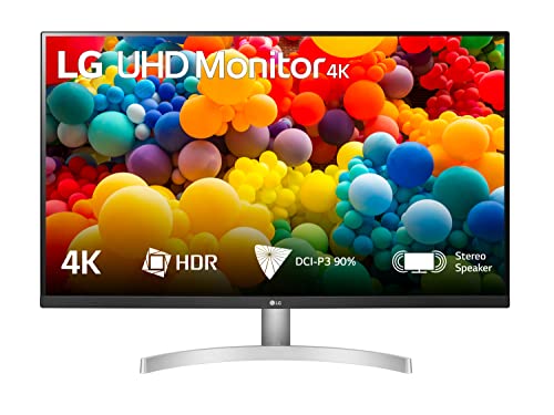 LG 32UN500 Monitor 32' UltraHD 4K LED VA HDR 10, 3840x2160, 4ms, AMD FreeSync 60Hz, Speaker Stereo 10W, HDMI 2.0 (HDCP 2.2), Display Port 1.4, Porta AUX, Flicker Safe, Bianco