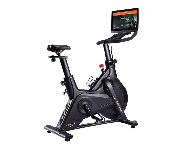 TECNOFIT - Enerfit Spin Bike Elettromagnetica Cyclette Professionale SPX 9900 - Volano da 25 Kg - con Schermo Touch Screen 16 Pollici Android Integrato