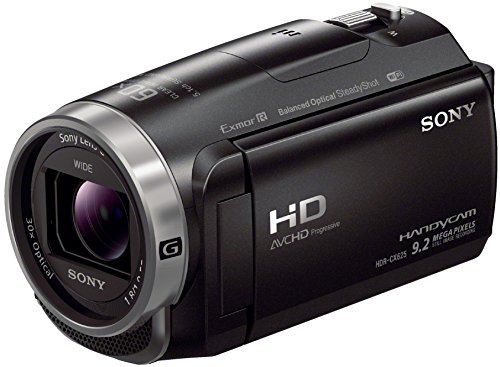 Sony HDR-CX625 Videocamera HD con Sensore CMOS Exmor R, Ottica Sony G, Zoom Ottico 30x, Stabilizzazione Attiva a 5 Assi (BOSS), Nero