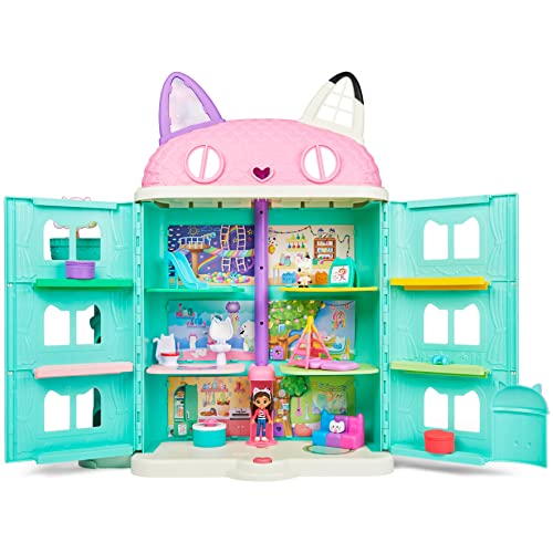 Gabby's Dollhouse, Playset casa delle bambole di Gabby, set con luci e suoni, giochi per bambini dai 3 anni in su