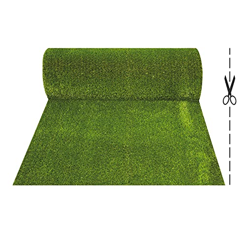 OLIVO.Shop - LUXURY GRASS GREEN Erba sintetica per giardini e terrazze, Prato sintetico 30 mm drenante, Manto erboso a rotoli artificiale, varie misure (Metri 2x10)
