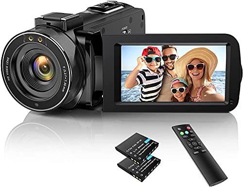 IXNAIQY Videocamera Digitale 1080P Camcorder FHD 30FPS 36MP Vlogging Camera per Youtube IR Visione Notturna, 16X Zoom Digitale, 3.0' IPS Schermo Video Camera con Telecomando 2 Batterie